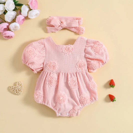 ROSIE ROMPER SET - Pink