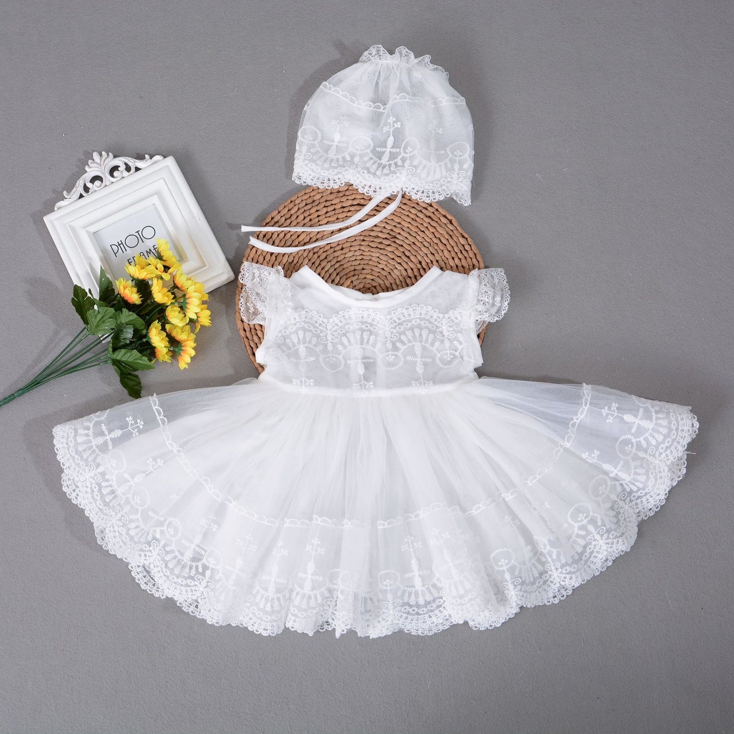 CASSY BAPTISMAL GOWN AND HAT